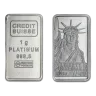 1 Gram Credit Suisse Liberty Platinum Bar