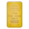 Credit Suisse 10g Minted Gold Bullion Bar Loose - Pre-Owned