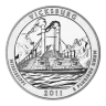 2011 Vicksburg ATB 5 oz Silver Coin - America The Beautiful