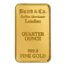1/4 oz Gold Minted Bar -Baird & Co.