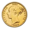 1838-1885 Great Britain Gold 1/2 Sov Victoria Young Head Clnd/Pol