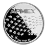 1 oz Silver Round - APMEX (2013 Star and Stripes)