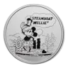 1 oz Silver Round - Steamboat Willie BU