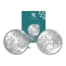 10 Gram Lakshmi Ganesha Silver Coin (999.9) (Inc Assay Card) - Kundan