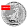 Random Year - 1 oz .999 Fine Silver Britannia Coin BU - King Charles III