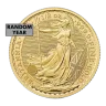 Great Britain 1/2 Oz Gold Britannia BU (Random Year)