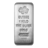 1kg - PAMP Silver Cast Bar