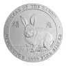 1oz Silver Rounds Rabbit 999