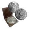 10 oz .999 Fine Silver - Dragon vs Vikings Ultra High Relief Fantasy Round with Walnut Box