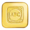 1 Ounce Bullion Cast Gold ABC
