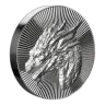 Scottsdale Dragon Stacker 2oz Silver Scottsdale Mint Round