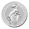 Royal Mint 2oz Silver Queen's Beast: The White Greyhound - 2021