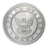 1 oz US Navy "Because of the Brave" Silver Round