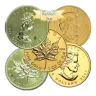 1 oz Canadian Maple Leaf Gold Coin .999 or .9999 Random Year (Abrasions/Marks)