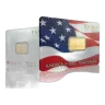 5g Gold PAMP America The Free Bald Eagle Bar (999.9)