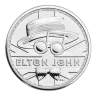 2021 UK Elton John 1 oz Silver Bullion BU Coin in Capsule