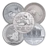 Silver 1 oz Coin - Random Design, Mint and Year | Varied Condition