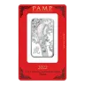 1 Oz PAMP Suisse Lunar Tiger .999% Fine Silver Bar (With Assay Card)