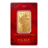 1 Oz PAMP Suisse Lunar Year of the Snake Gold Minted Bar (In Assay CertiCard)