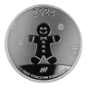 2024 1 OZ 999 SILVER ROUND CHRISTMAS ASAHI MINT