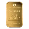 50g Minted Bars Gold Bar