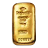 100g Gold Ingot (Cast) - Degussa Vintage Design