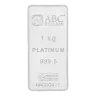 1kg Platinum ABC Minted Bar