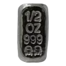 1/2 troy oz hand poured Skull and Bones loaf bar