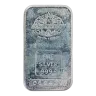 1 oz Silver Bar - Engelhard Tall Maple Plain Back (Toned and Milkspots)