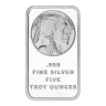 5 oz Buffalo Silver Bar | Silvertowne Mint