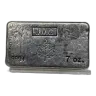 7 oz JMC Maple Leaf Johnson Matthey Canada Poured Vintage Silver Bar (Flat Top - 100 Mintage)