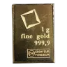 1 Gram Valcambi Suisse Gold Bar (.9999, BU)