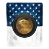 Scottsdale Mint 1oz Gold Eagle Stacker Round In Assay Card