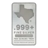 10 oz Texas Silver Bar (Classic Style)