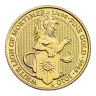 2020 1/4 oz British Gold Queens Beast White Lion Of Mortimer
