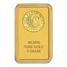 5 g Perth Mint Kangaroo Gold Minted Bar