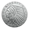 1/10 oz Incuse Indian Silver Round