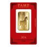 Pre-Owned PAMP 2014 Lunar Horse 1oz Gold Bar