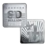 1 oz SD Bullion Cross and Flag Square Silver Bar