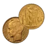 French 100 Franc Gold Coin Avg Circulated - Random Year