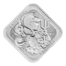 Pre-Owned The Royal Mint UK Britannia and Liberty 1oz Silver Bar