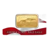 1 oz PAMP Suisse America the Free Bald Eagle Gold Bar (New, w/ Assay)