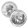 2011 5 oz ATB Glacier National Park Silver Coin