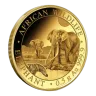 2026 1/2 Gram Somalia Gold Elephant Coin (BU)