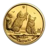 2001 Isle of Man 1/2 oz Gold Somali Kittens BU