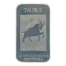 Zodiac Taurus 1 oz Silver Bar Vintage National Mint
