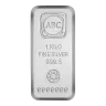 1 Kilogram ABC Cast Silver Bullion Bar (Pre-Owned in Good Condition)