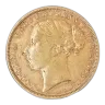 1873 Great Britain Queen Victoria Young Head Gold Sovereign - St George Reverse
