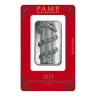 2013 1 oz PAMP Silver Bar - Year of the Snake Lunar Series II