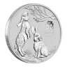 Perth Mint 2023 Lunar Rabbit 1oz Silver Bullion Coin in Capsule (1oz)